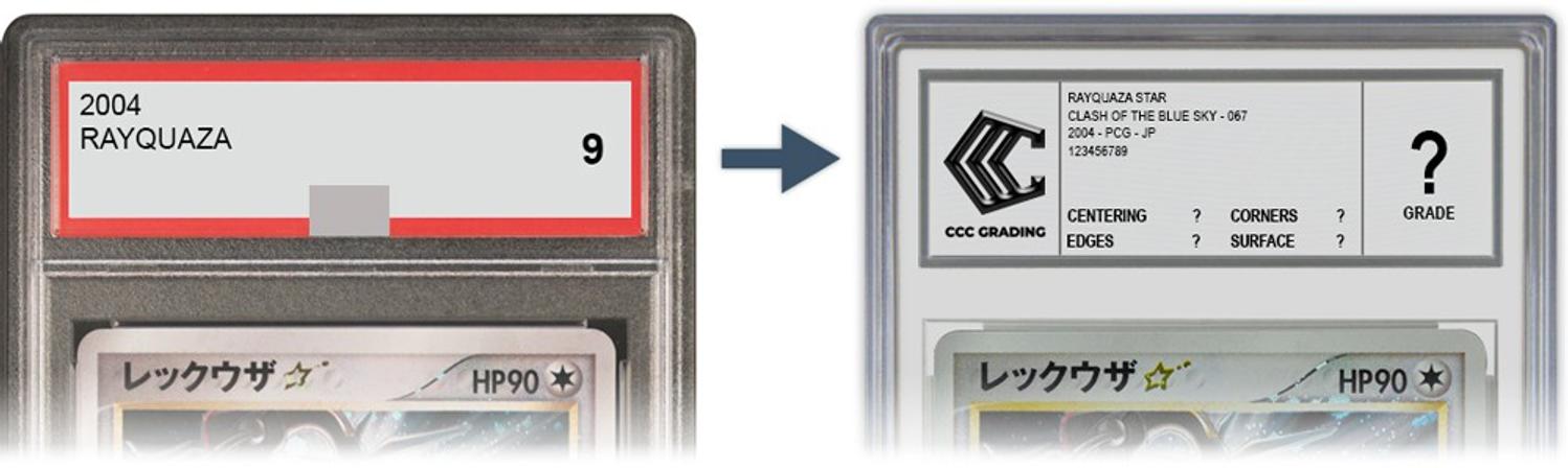 Crossgrade carte gradée CCC Grading